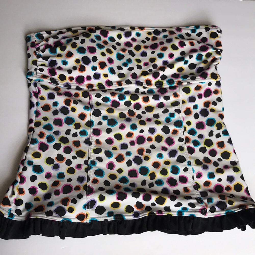 Hula Honey multi color swim top size M